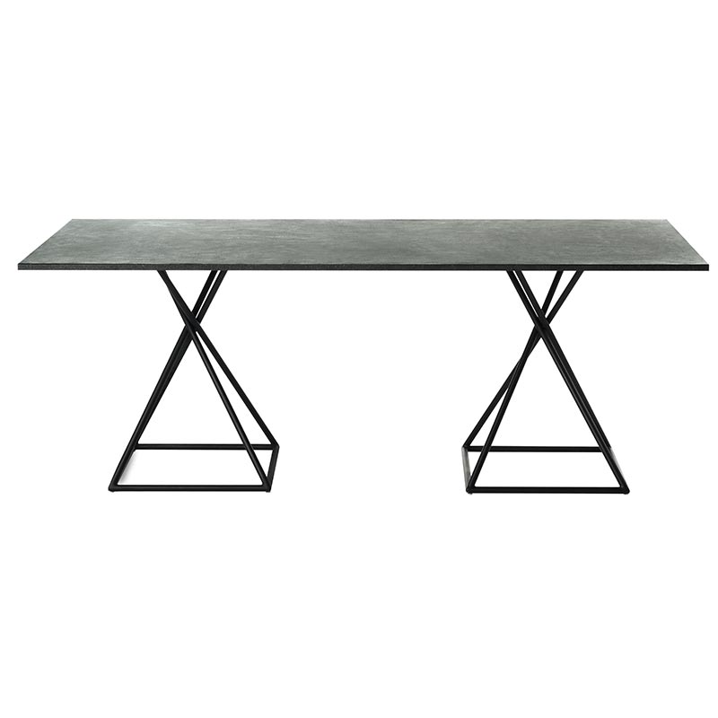 Black BEO Rectangular Stone top table